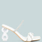 Big Plan Diamante Detail Mid Heel Sandals