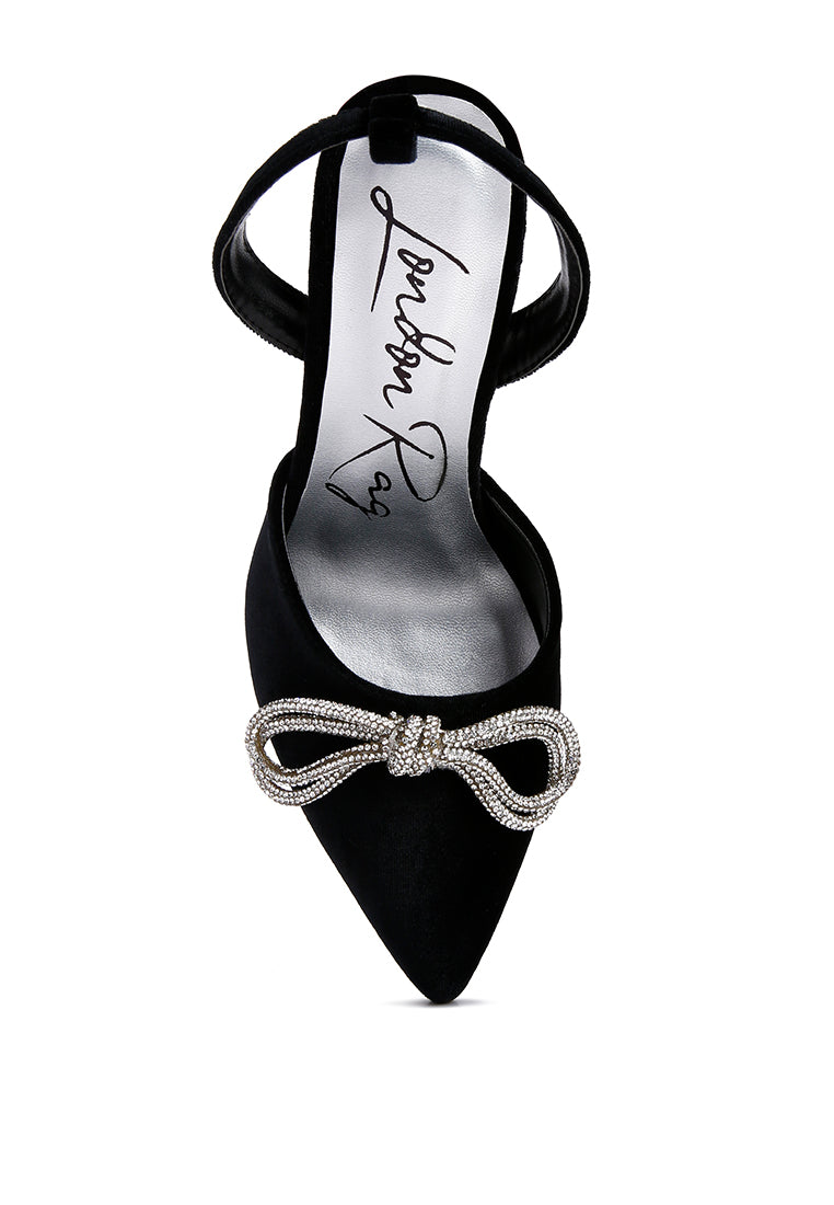 Big Treat Rhinestone Embellished Lace Up Sandals