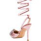 Big Treat Rhinestone Embellished Lace Up Sandals