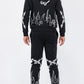 Chenille Flame Sweat Suit