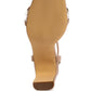 Bottom Kiss Chain Strap Italian Block Heel Sandals