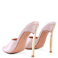 Bottoms Up Strappy Slip On Stiletto Heels