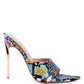 Bottoms Up Strappy Slip On Stiletto Heels