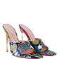 Bottoms Up Strappy Slip On Stiletto Heels