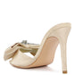 Brag In Rhinestone Embellished Bow Satin Heels