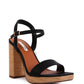 Buxor Woven Textured High Block Heeled Sandals