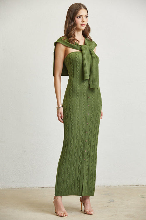 Sleeveless Knit Dress & Maxi Sweater Dress from Rose Paulino