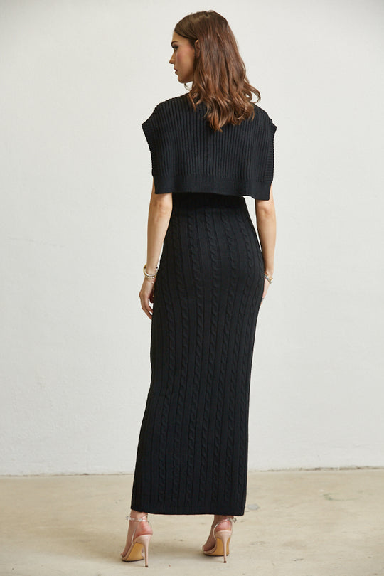 Sleeveless Knit Dress & Maxi Sweater Dress from Rose Paulino