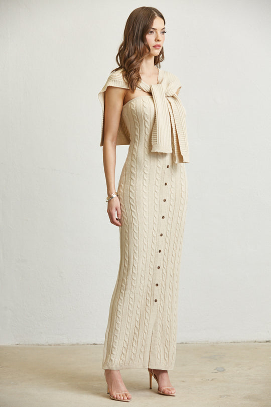 Sleeveless Knit Dress & Maxi Sweater Dress from Rose Paulino