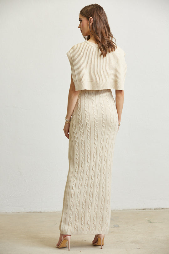Sleeveless Knit Dress & Maxi Sweater Dress from Rose Paulino