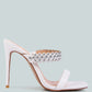 Bandy Stieletto Heel Metal Stud Sandals