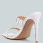 Bandy Stieletto Heel Metal Stud Sandals
