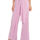 Belted Tie Wide Leg Pants