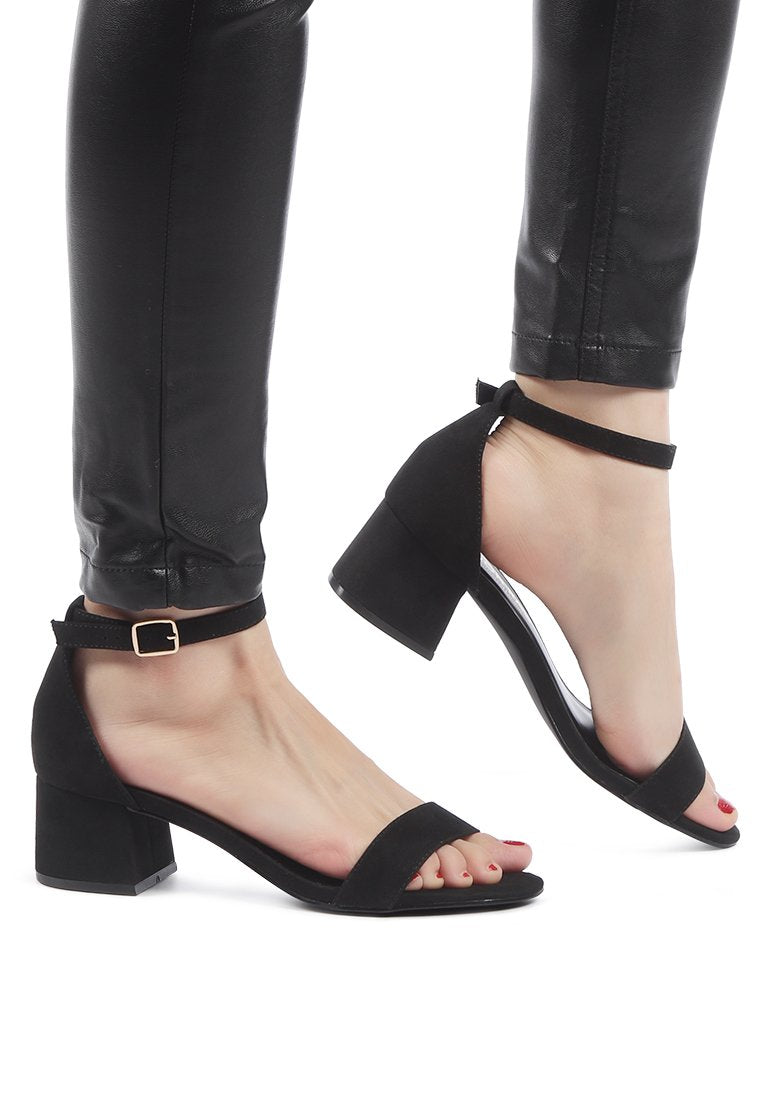 Ecrin Suede Block Heel Sandals