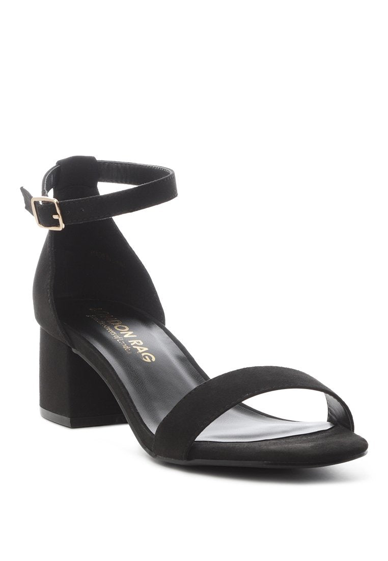 Ecrin Suede Block Heel Sandals