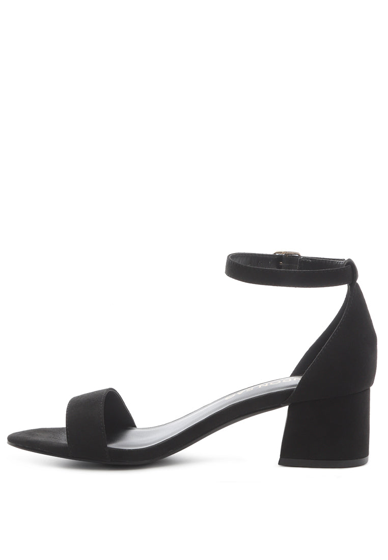 Ecrin Suede Block Heel Sandals