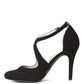 Close Toe Cross Strap Heel Sandals
