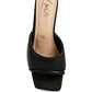 Celine Quilted Italian Block Heel Sandals
