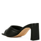 Celine Quilted Italian Block Heel Sandals