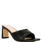 Celine Quilted Italian Block Heel Sandals