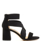 Benicia Elastic Strappy Block Heel Sandals