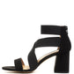 Benicia Elastic Strappy Block Heel Sandals