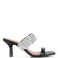 Cherry Blossom Diamante Ruche Strap Sandals