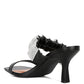 Cherry Blossom Diamante Ruche Strap Sandals