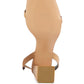 Mooncut Ankle Strap Block Heel Sandals