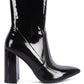 Pluto Block Heel Stiletto Ankle Boot