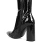 Pluto Block Heel Stiletto Ankle Boot