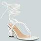 Cassino Strappy Lace Up Sandals