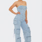 Stretch Denim Jumpsuit
