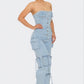 Stretch Denim Jumpsuit