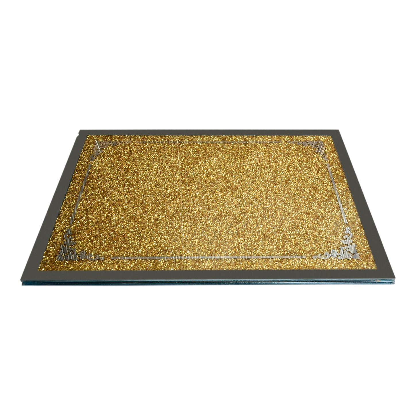 Gold Crushed Diamond Chopping Board in Gift Box