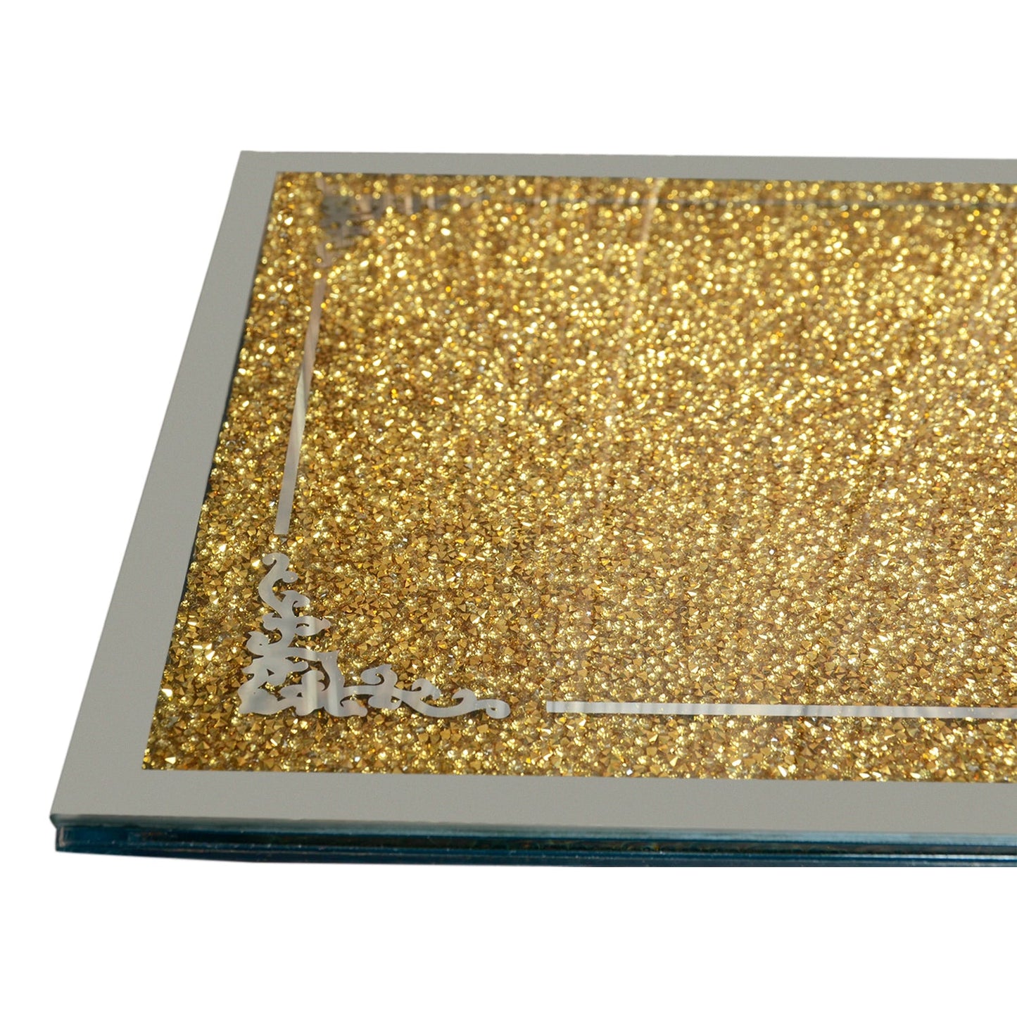 Gold Crushed Diamond Chopping Board in Gift Box