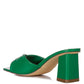 Cityscape Block Heel Slip-On Sandals