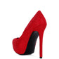 Clarisse Diamante Faux Suede High Heeled Pumps