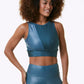 BLUE MAGIC CROPPED SPORTS BRA