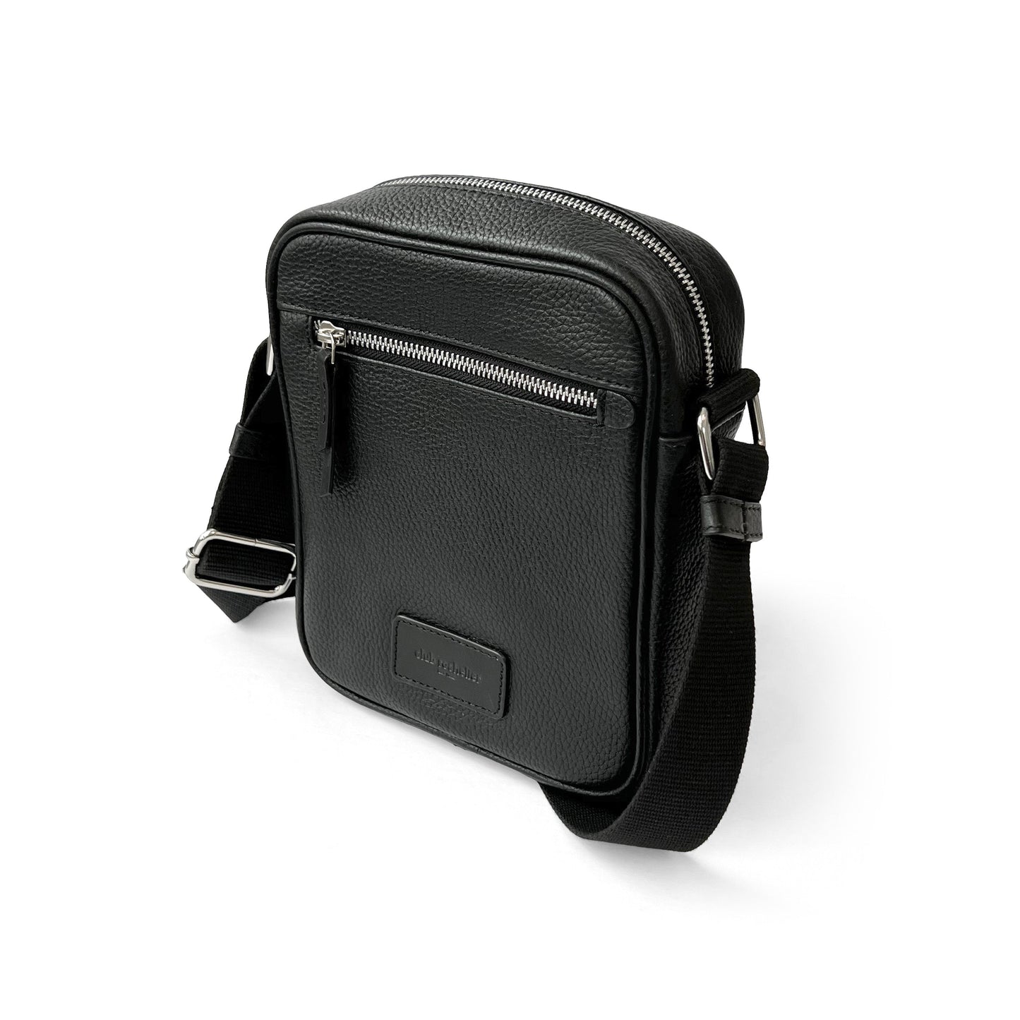 Unisex Leather Top Zipper Crossbody Bag - Walbiz.com