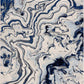 Glendon Cream Blue Marble Rug