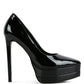 Cuddles Patent Faux Leather Platform Stiletto Pumps