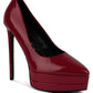 Cuddles Patent Faux Leather Platform Stiletto Pumps