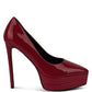 Cuddles Patent Faux Leather Platform Stiletto Pumps