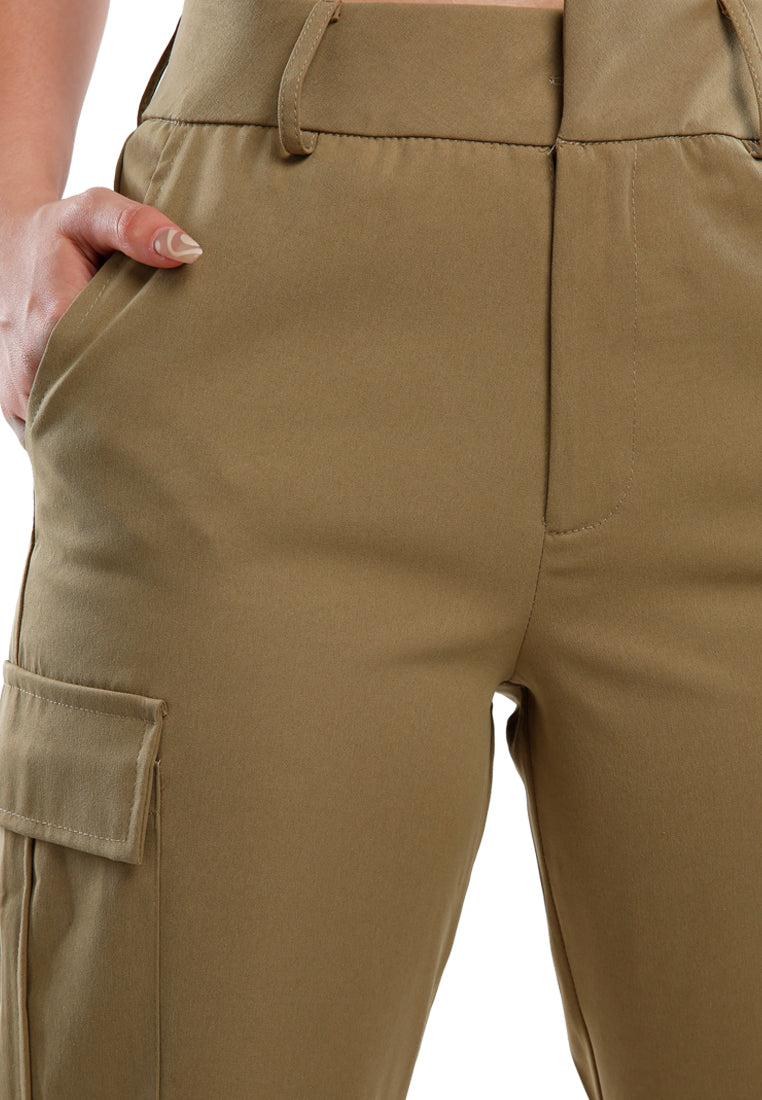 Casual High Waist Straight Pants