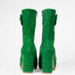 Michaela V Marta Green Suede Boots