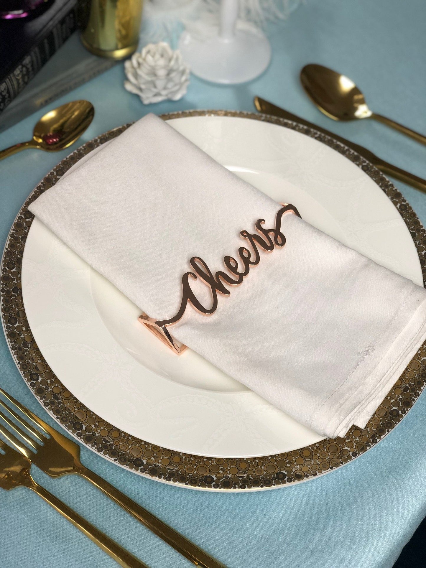Cheers Wrap Set(4)- Rose Gold