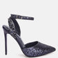 Cloriss Diamante Embellished Glitter High Heels