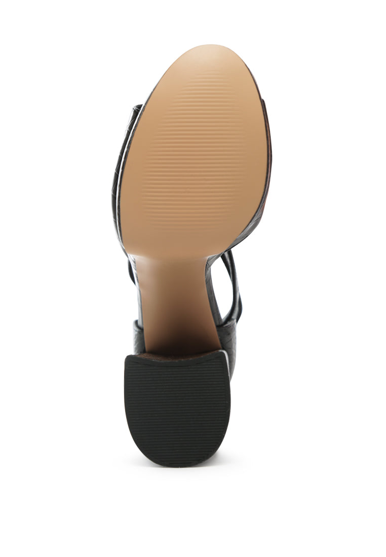 Alice Croc Platform Heeled Sandals