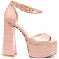 Alice Croc Platform Heeled Sandals